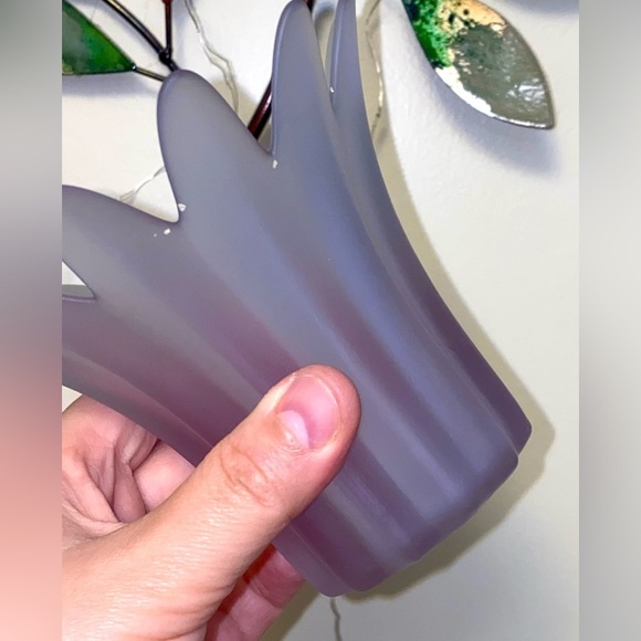 Vintage Purple Frosted Accent Vase - Picture 4 of 9